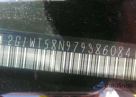 2007 Chevrolet Impala Lt from USA, damaged, VIN 2G1WT58N979386084